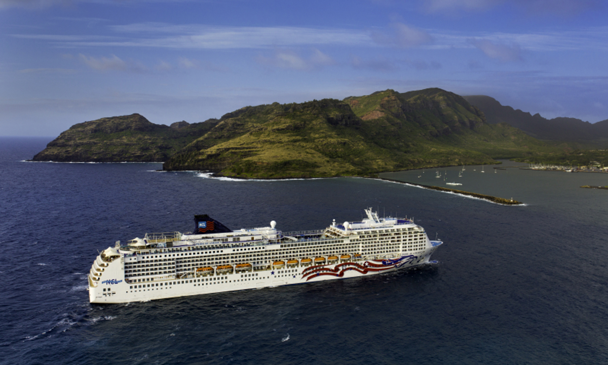 Hawaiian Islands from the sea